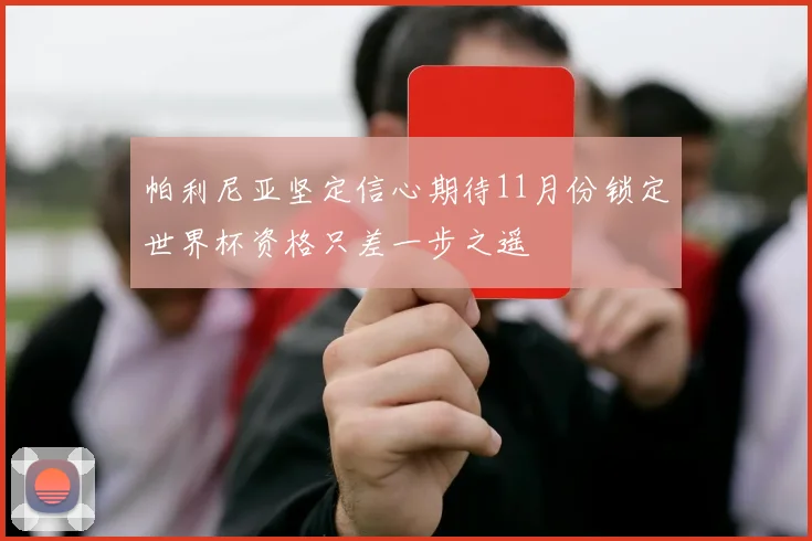 帕利尼亚坚定信心期待11月份锁定世界杯资格只差一步之遥